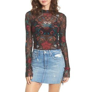 Stone Row Keep It Fly Sheer Crop Top